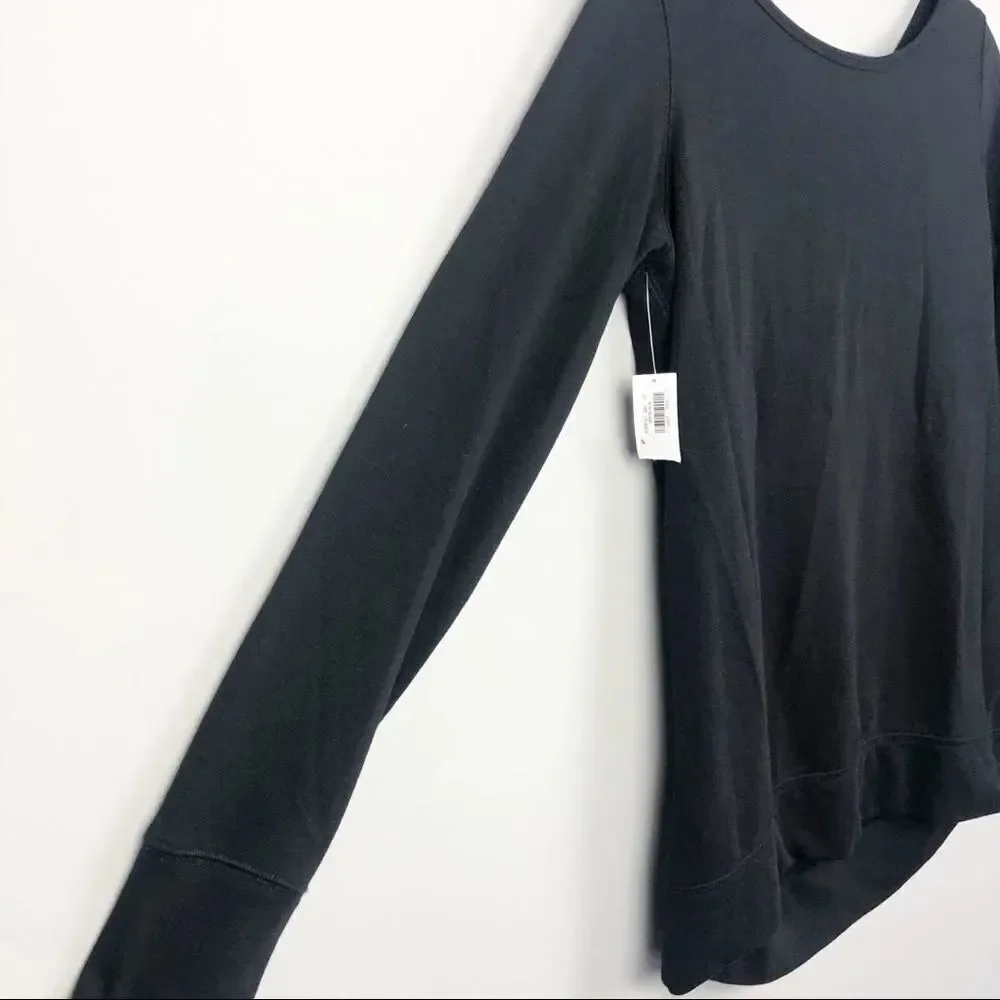 OLD NAVY ACTIVE | Cutout Back Long Sleeve Top S